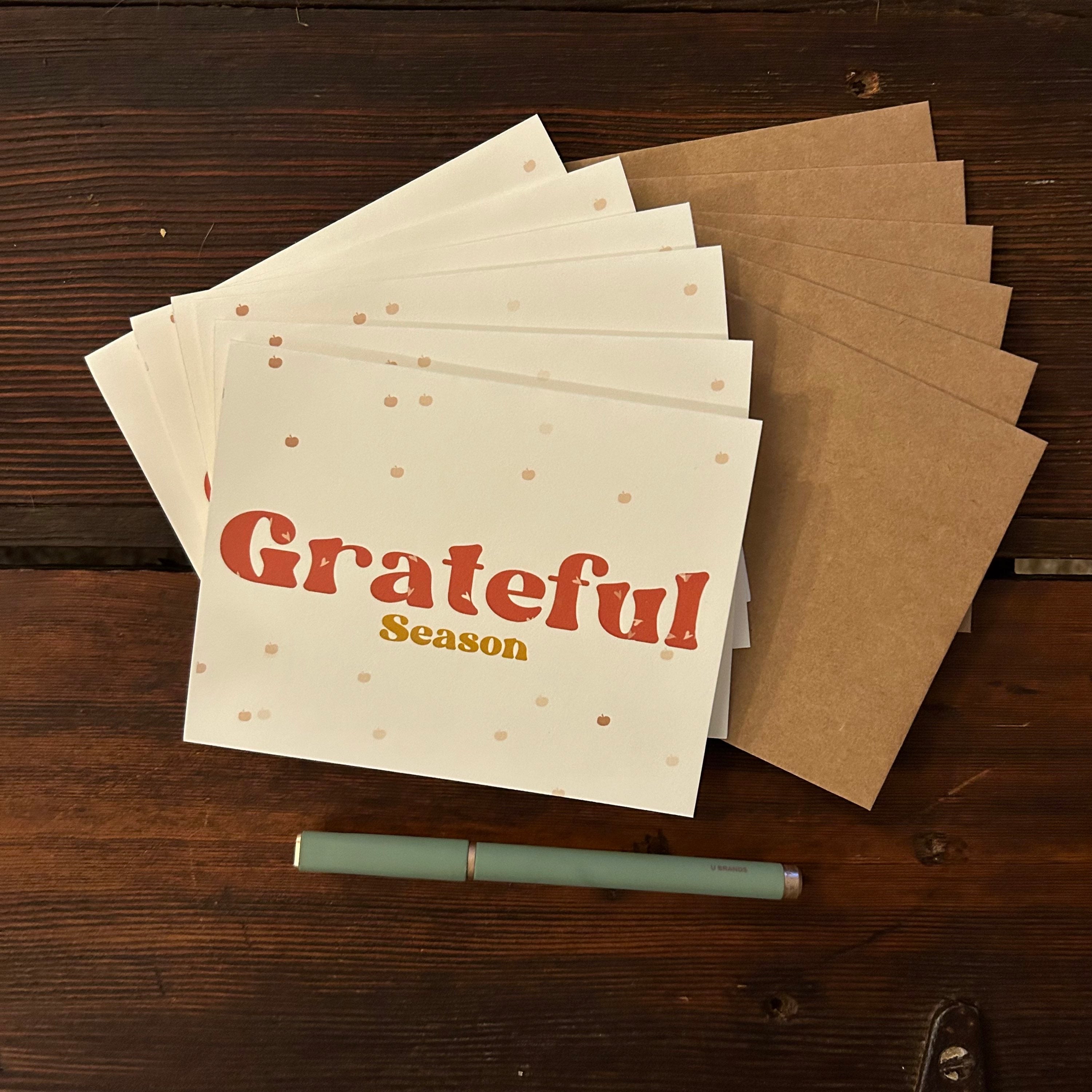Grateful Greeting Cards Fall Autumn Cards Tablescape Ideas for Thanksgiving image 0