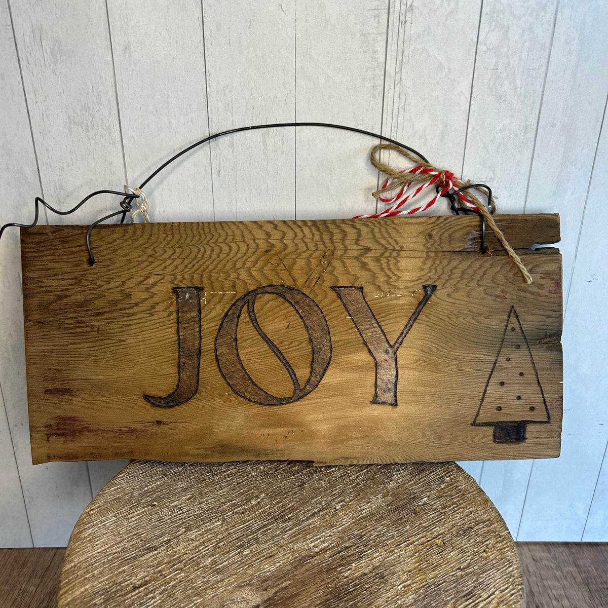 Christmas Holiday Art Wood Art Boho Home Decor NEW Gift Idea Artist Made Gift
