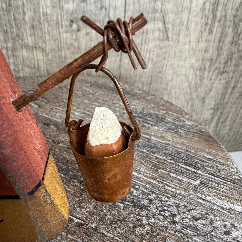 Rustic Halloween Home Decor Sitter Wood Candy Corn Fall Decoration FAST SHIP NEW