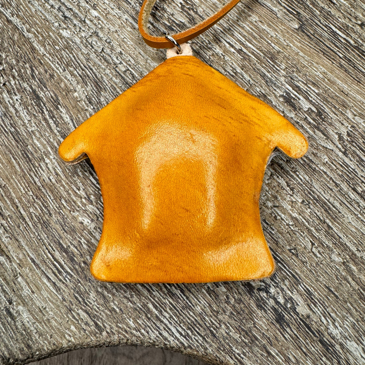 Gingerbread House Purse Charm Genuine Leather Bag Charm Christmas Bag Charm