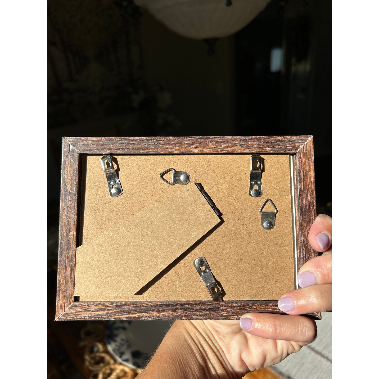 Kitty Cat Mini Picture Frame 6 x 4 Original Wall Art Canvas Marie on the Meadow