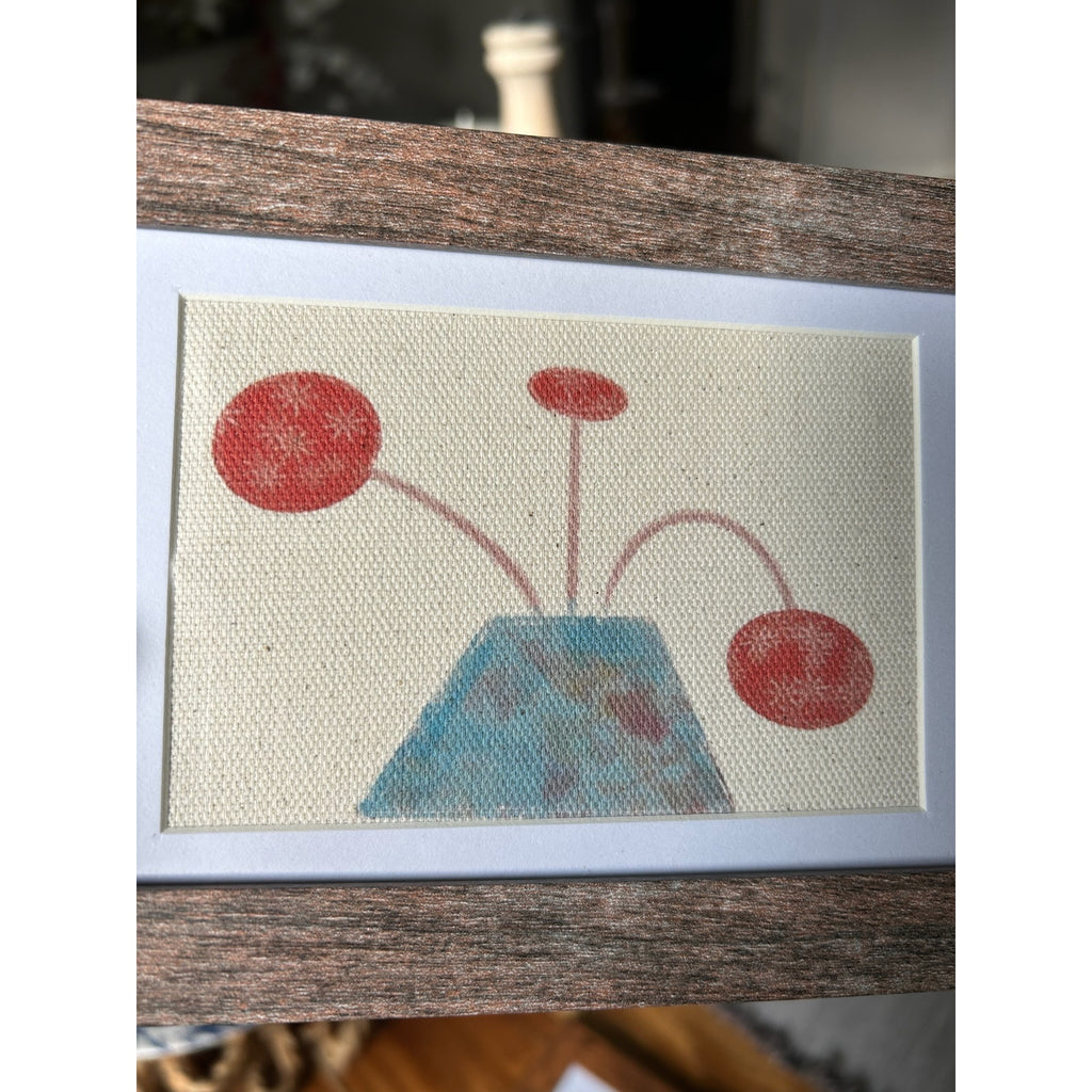 Mini Gallery Art 6 x 4 Original Wall Art Canvas Flower Vase West Hills Studio