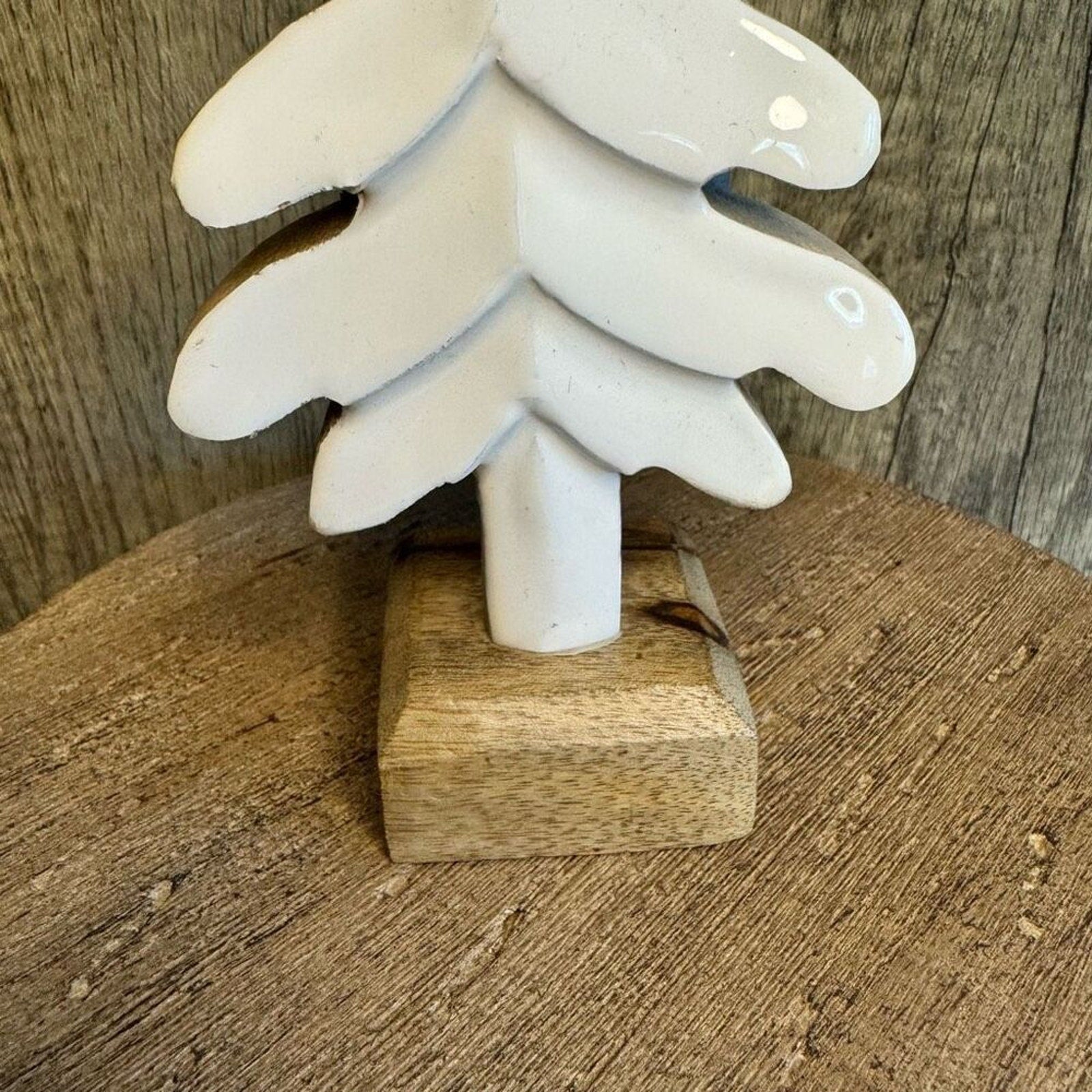 Rustic Christmas Tree Holiday Decor NEW FAST SHIP White Christmas Decor