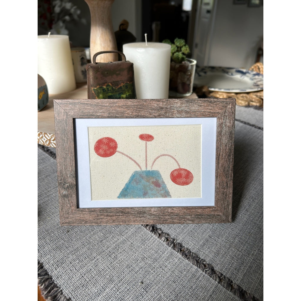 Mini Gallery Art 6 x 4 Original Wall Art Canvas Flower Vase West Hills Studio