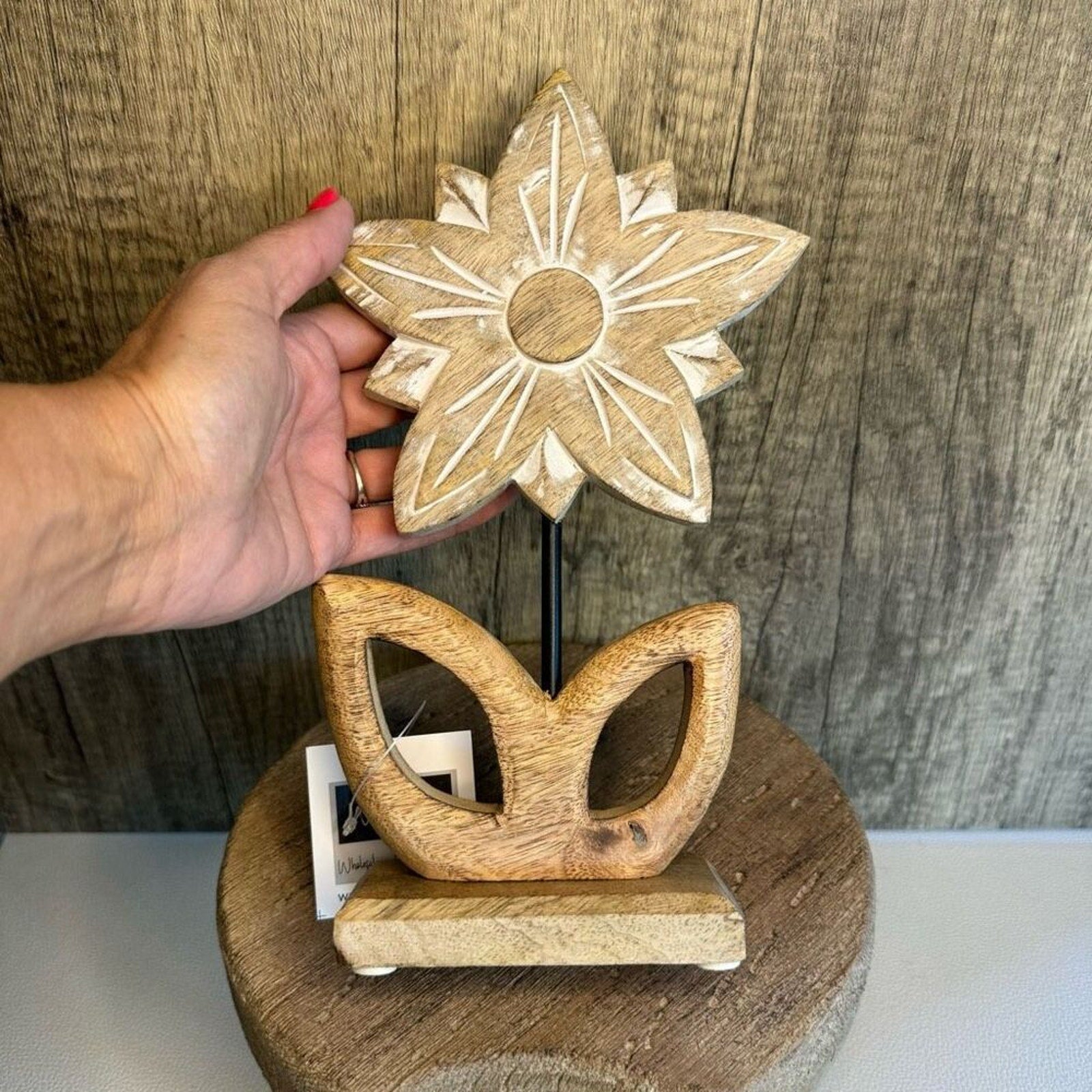 Rustic Wood Flower Home Decor NEW FAST SHIP