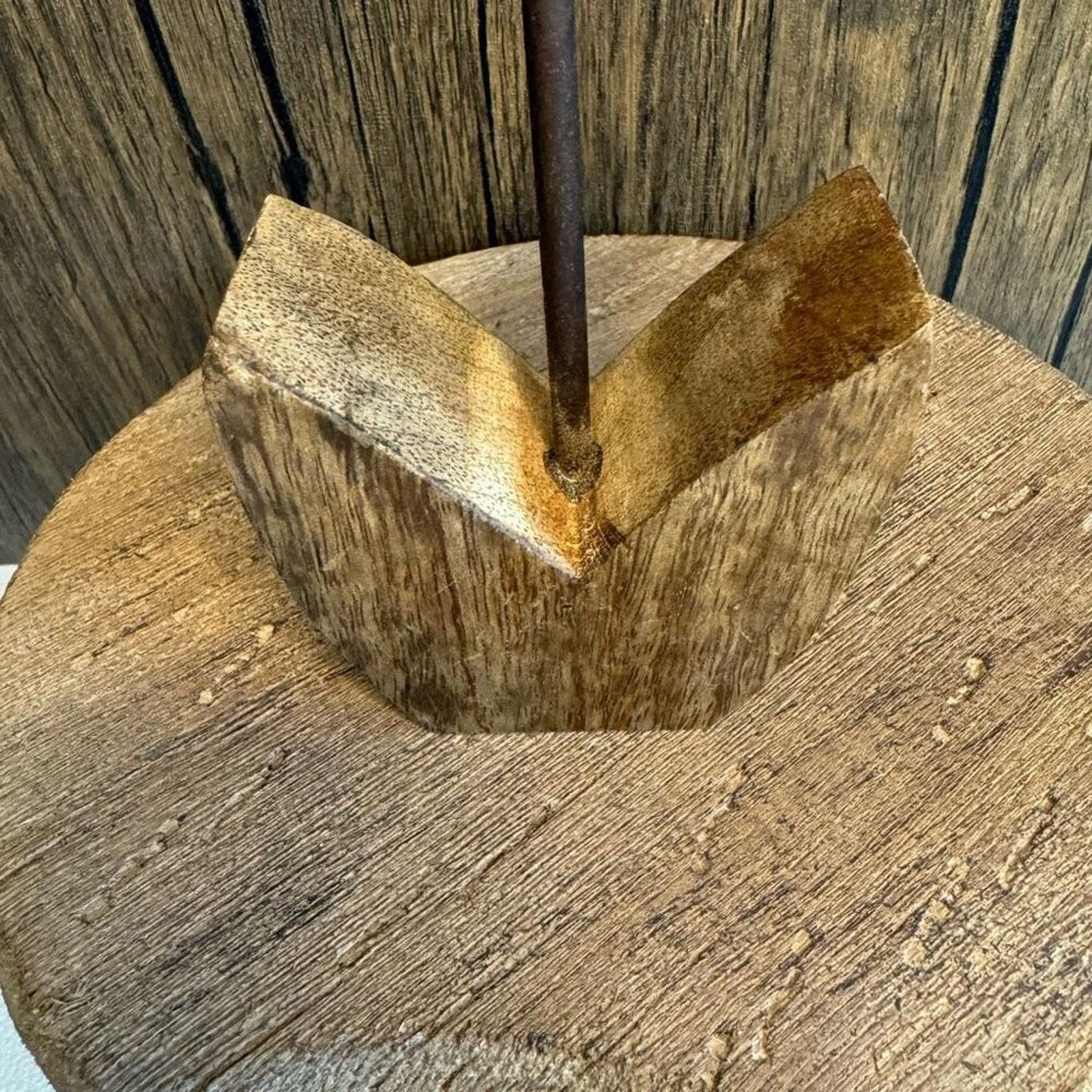 Home Decor Mango Wood TULIP Sitter NEW FAST SHIP