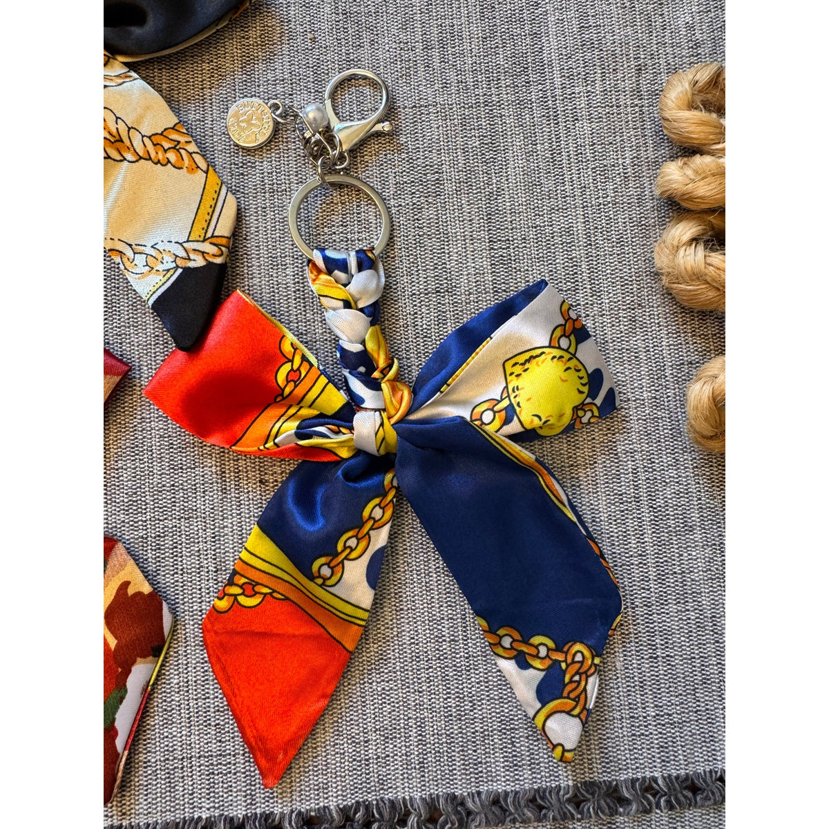 Set of 3 Bow Bag Charms Purse Charm Cute Bow Keychain Purse Accessory