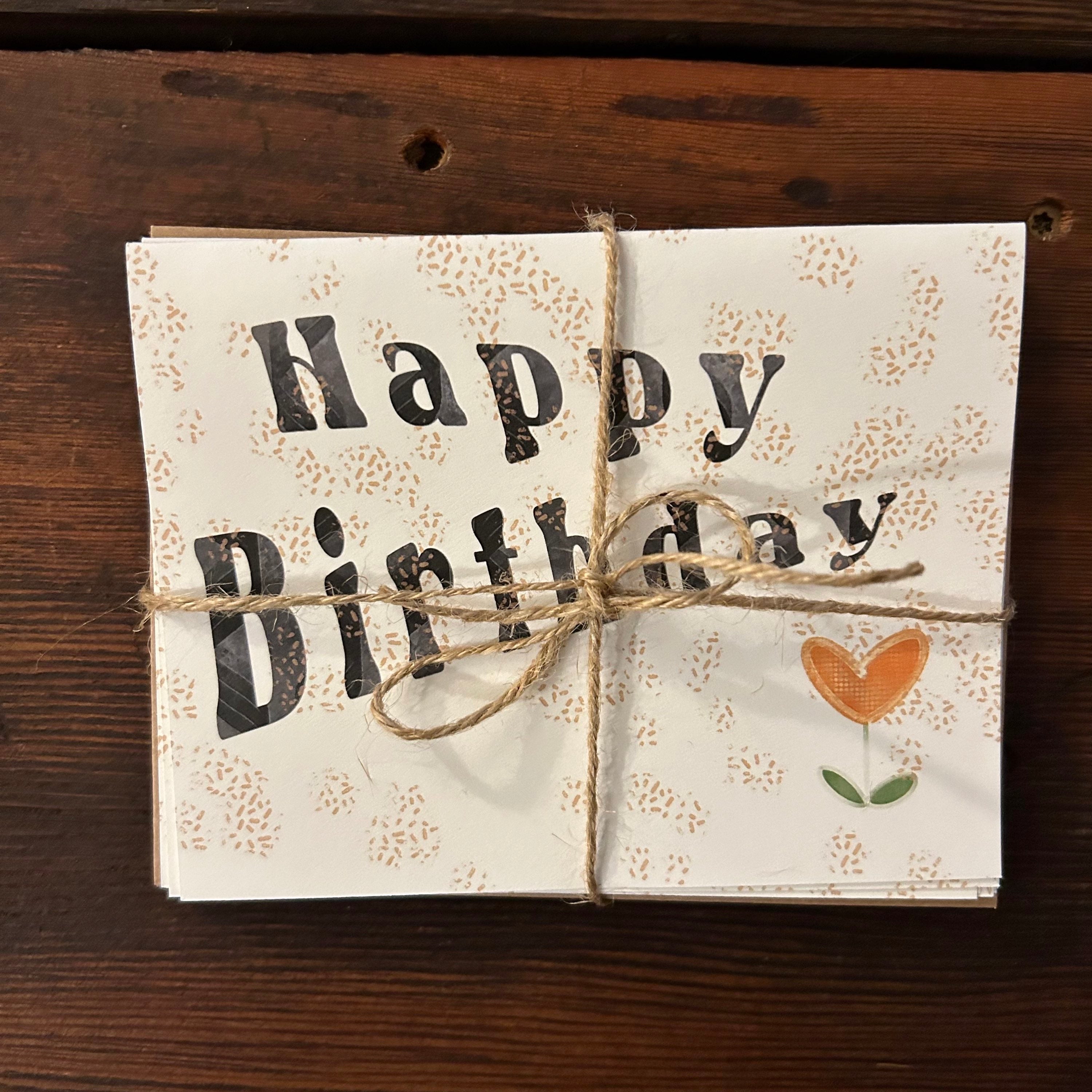 Blank Birthday Cards Custom Art Cards Set of 6 Custom Designed Card Pack image 2