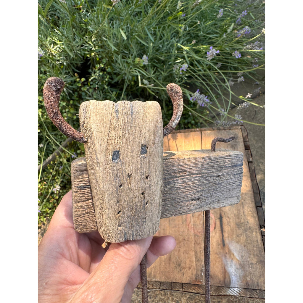 Rustic Wood Cow Sitter FarmHome Decor Wood Rustic Gift FAST SHIP NEW Cow Lover