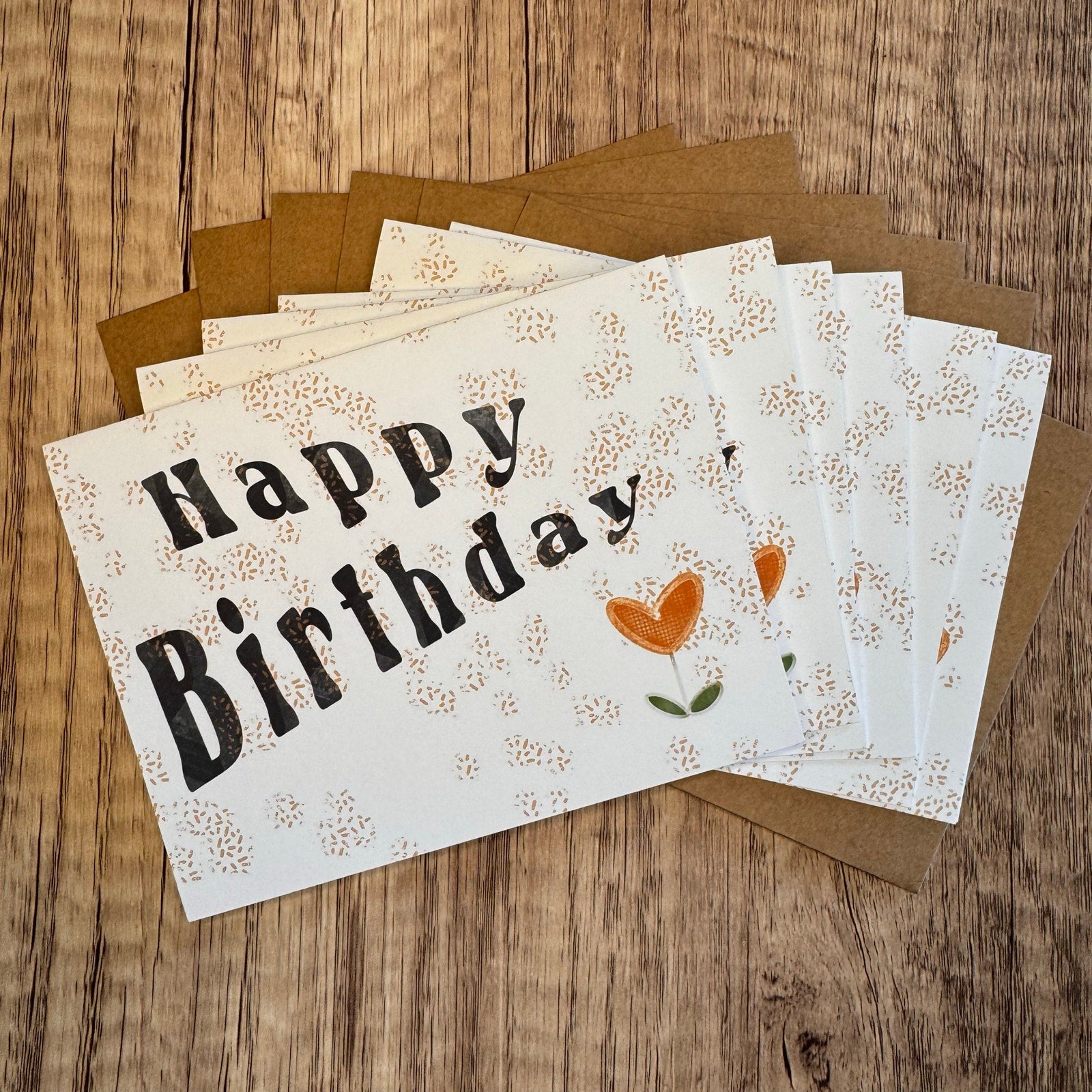 Greeting Cards Birthday Card Birthday Gift Card w/Envelopes Custom Art NEW
