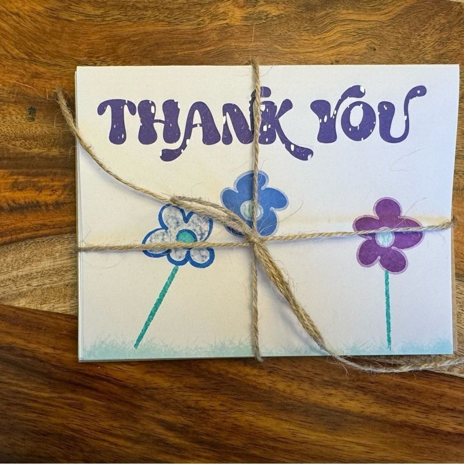 Thank You Cards Greeting Cards Blank Notes Set of 6 w Envelopes Thank You Note