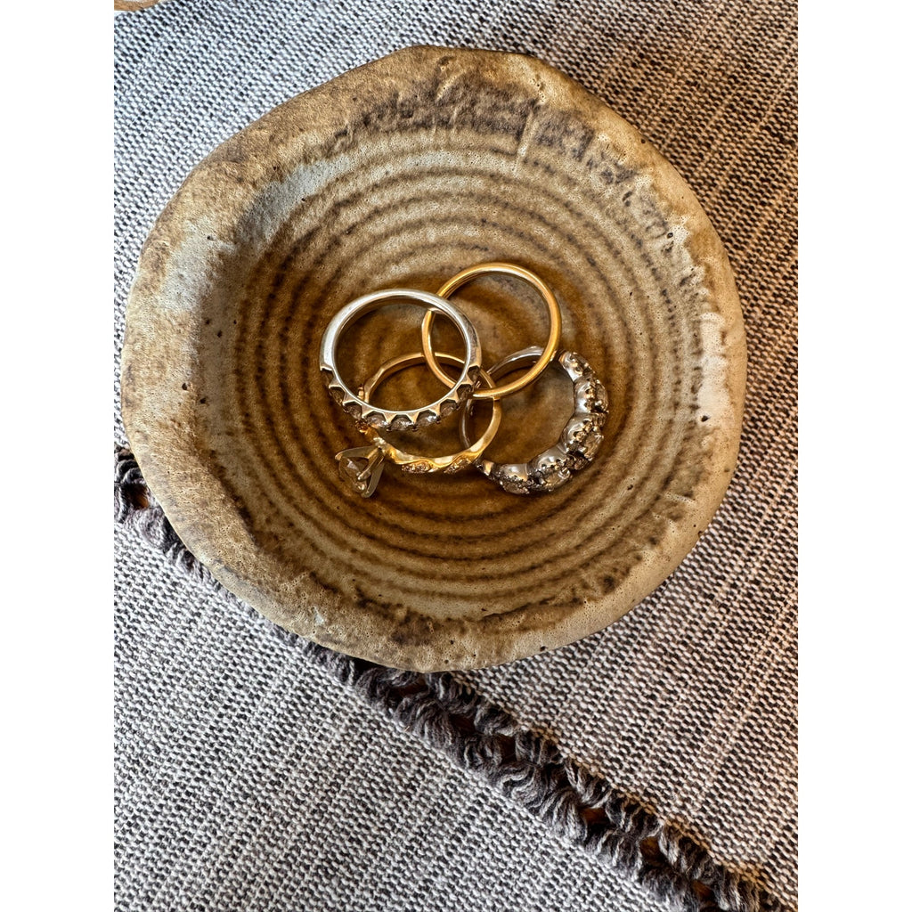 Rustic Trinket Pottery Bowl Salt Pepper Pinch Bowl Handmade Gift Trinket Dish