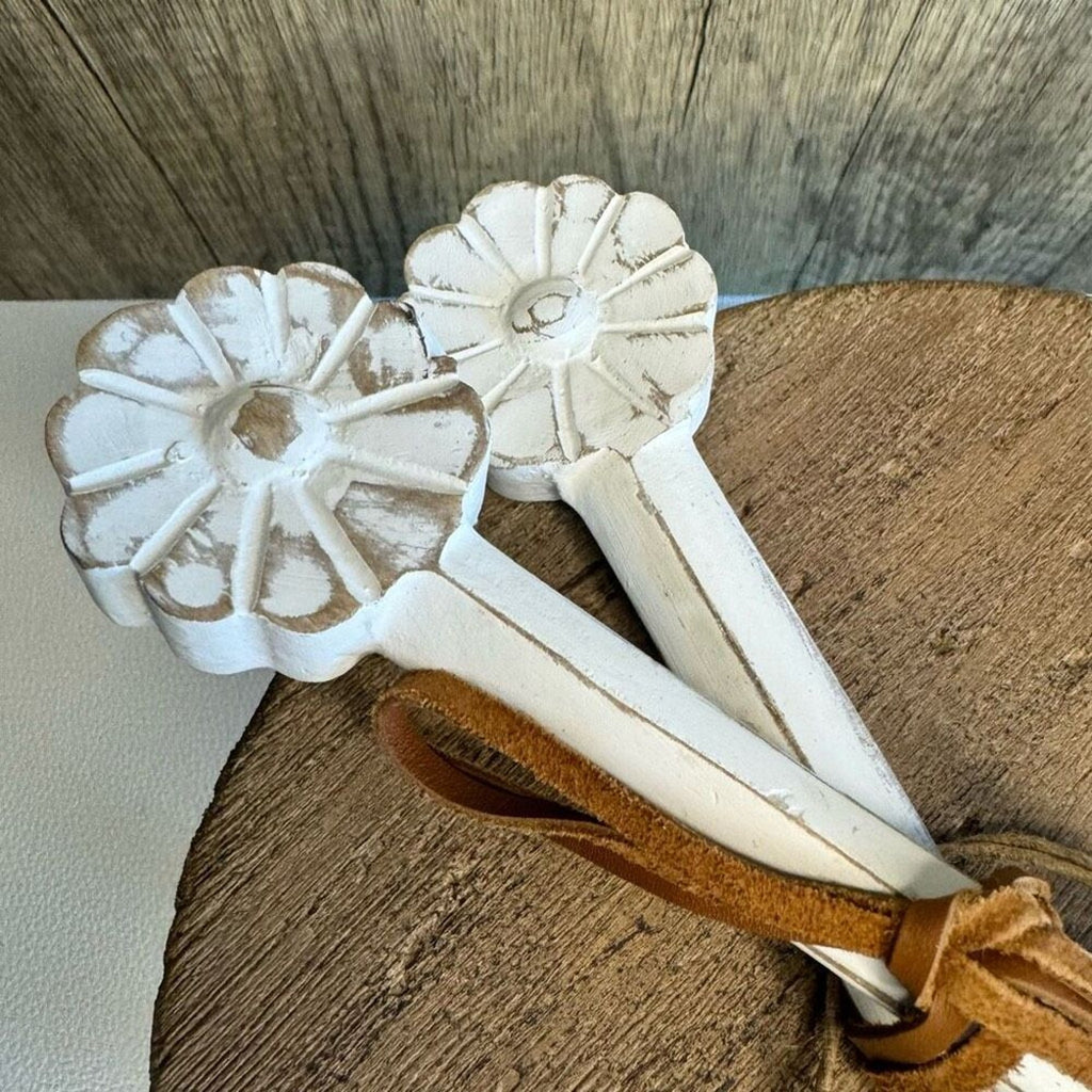 Wood Serving Spoons Flower Home Decor Kitchen FAST SHIP NEW
