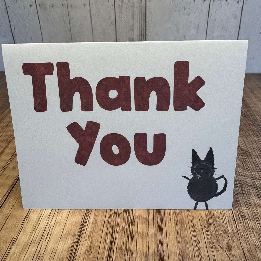 Greeting Cards Blank Cards Thank You Notes Black Cat Lover 6 w/Envelopes NEW!