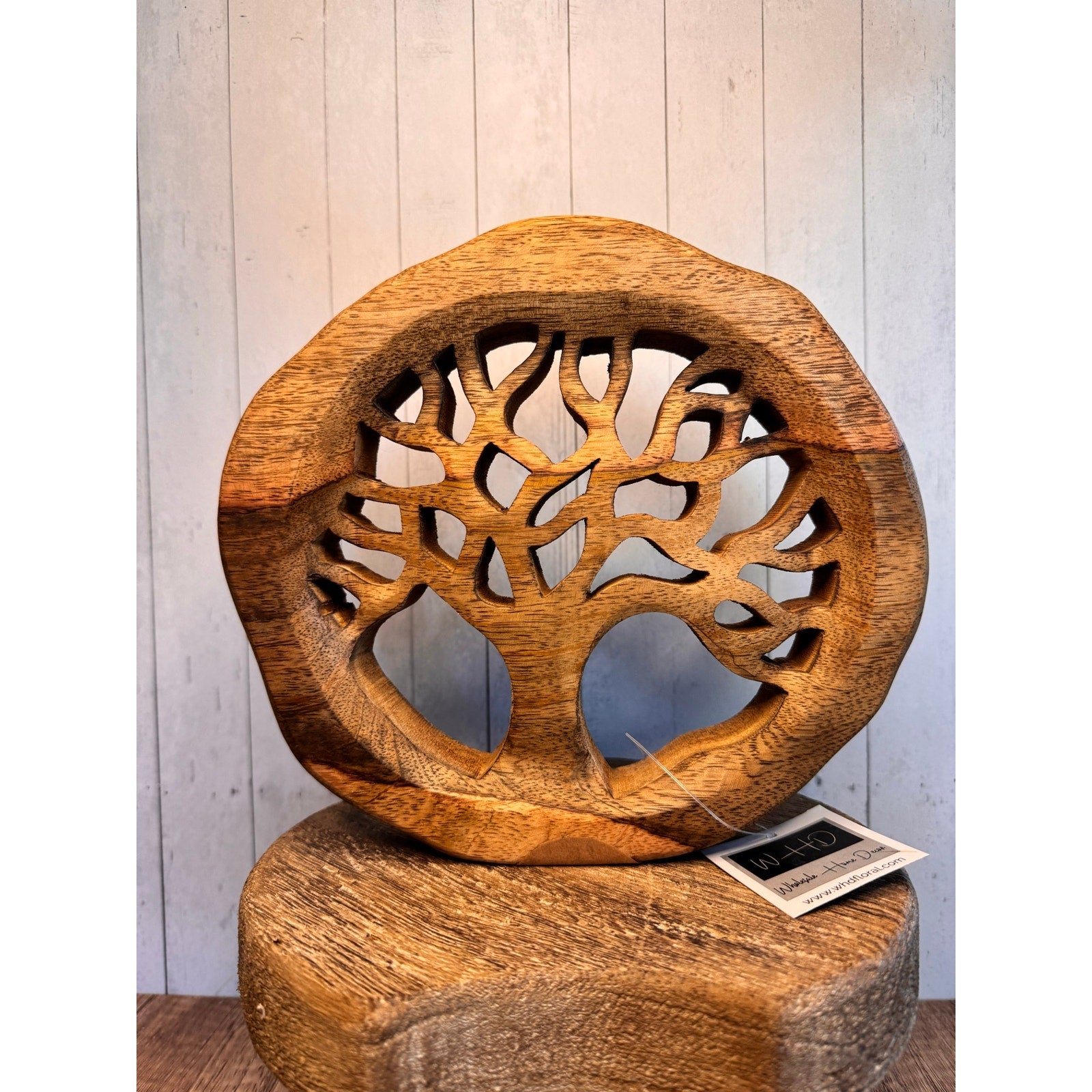 Rustic Tree of Life Home Decor Wood Tree Home Decor Tree Sitter NEW FAST SHIP