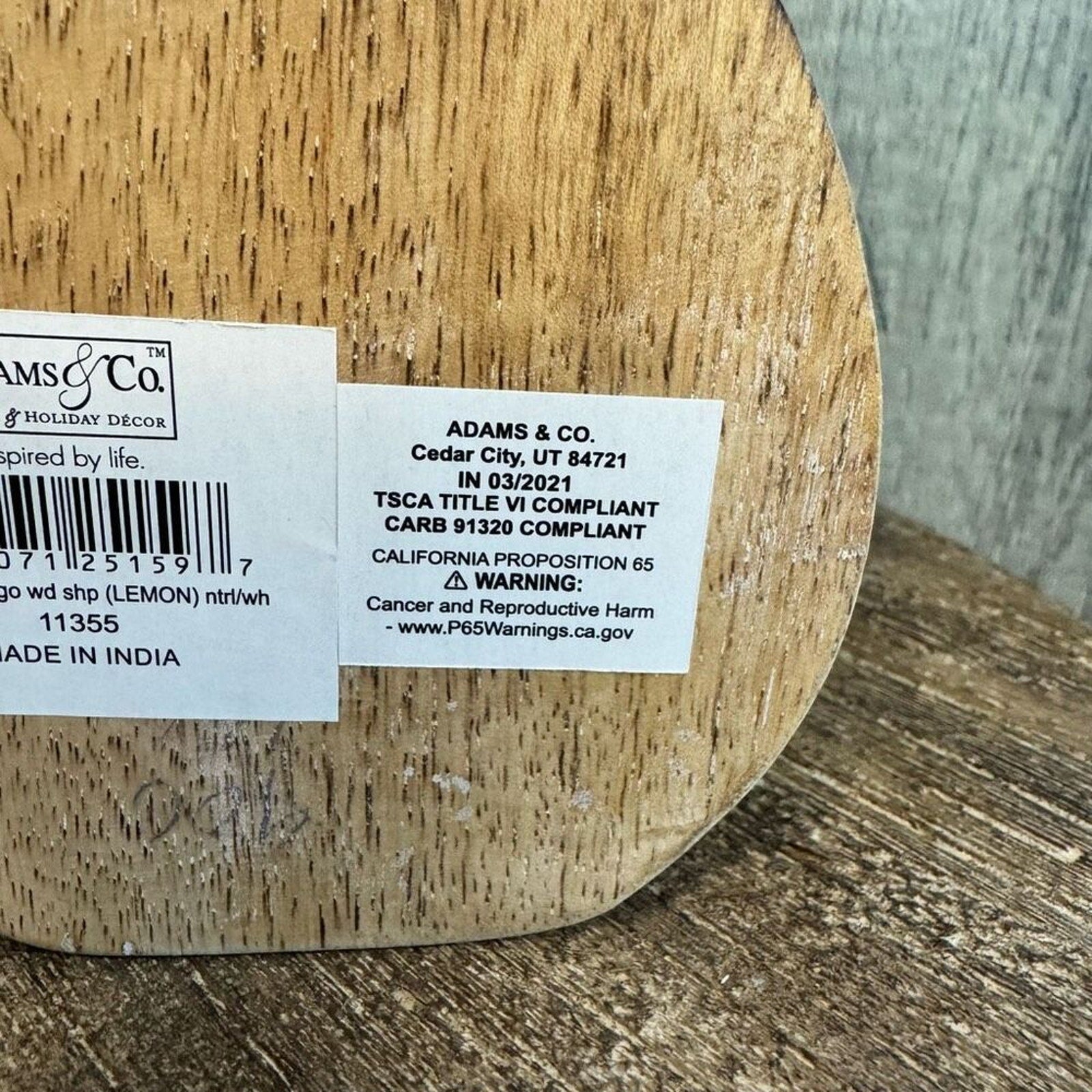 Rustic Wood Lemon Summer Home Decor FAST SHIP NEW
