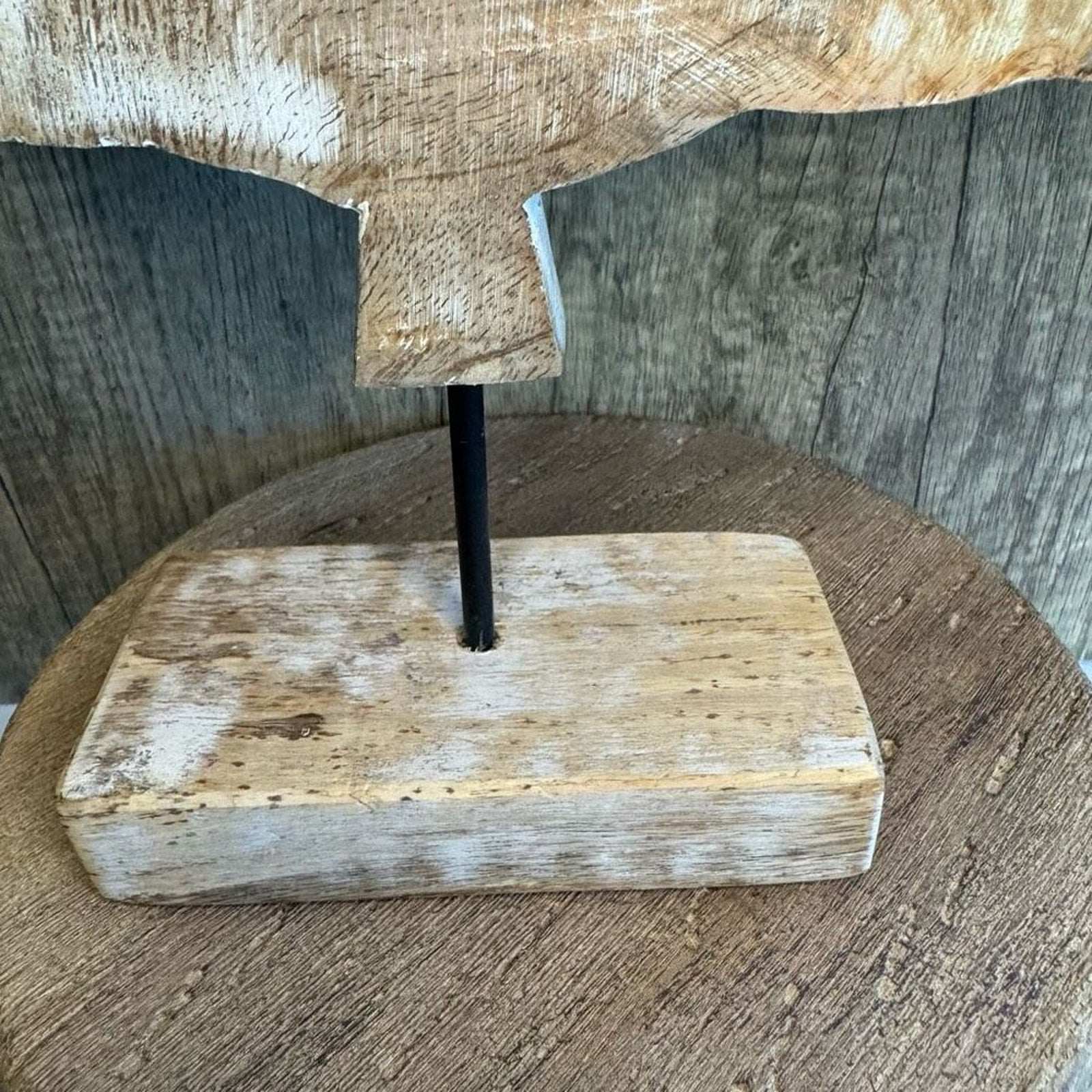 Rustic Maple Leaf Decor Mango Wood NEW FAST SHIP