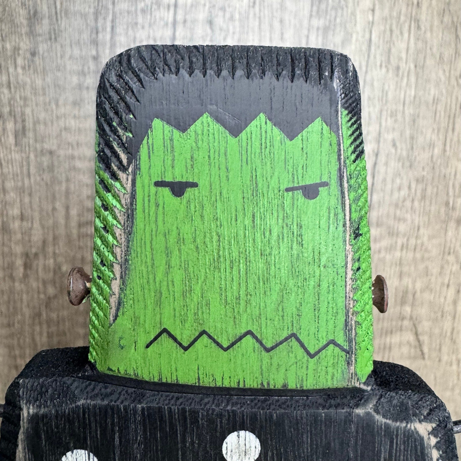 Rustic Halloween Home Decor Sitter Wood Frankenstein Fall Monster FAST SHIP NEW
