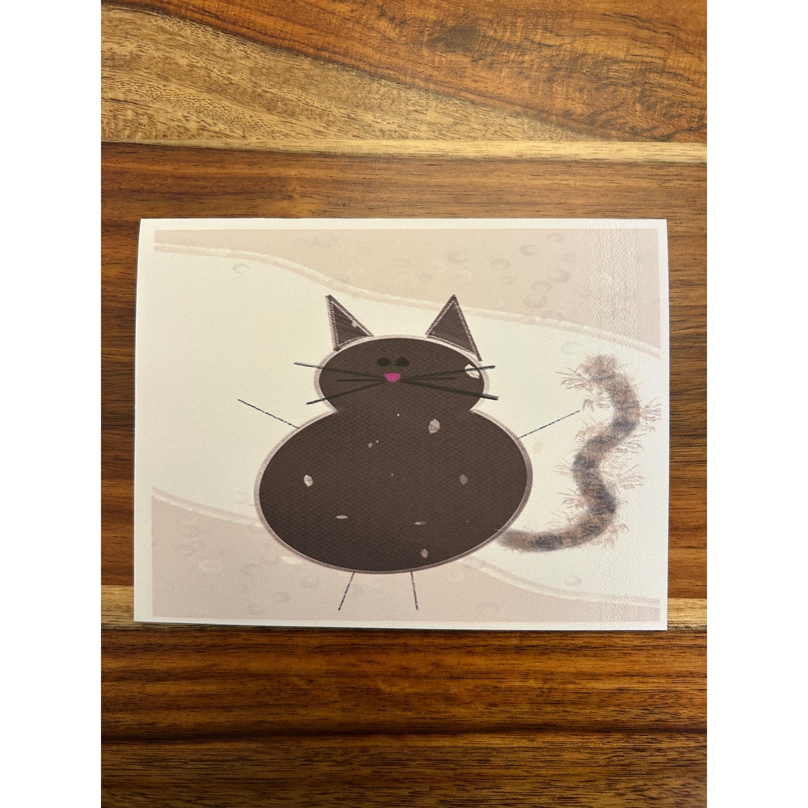 Greeting Cards Cat Lover Brown Kitty Cat Blank Notes Set of 6 w Envelopes