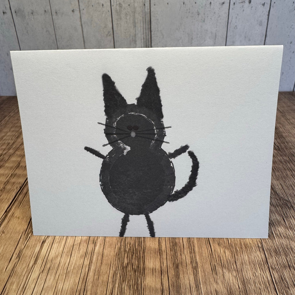 Greeting Cards Blank Notes Thank You Cards Black Cat Lover 6 w/Envelopes NEW!