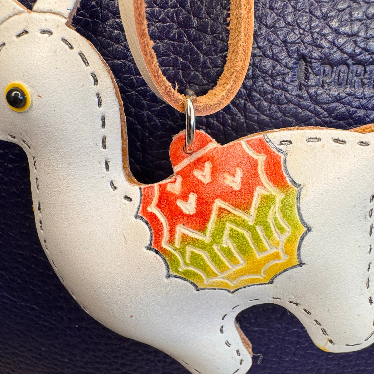 Genuine Leather Hand Painted Purse Charm Llama Bag Charm NeW FAST SHIP