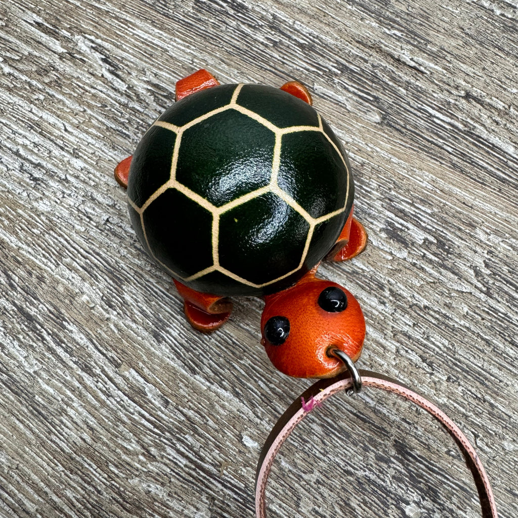 Leather Turtle Bag Charm Genuine Leather Turtle Purse Charm NEW FAST SHIP