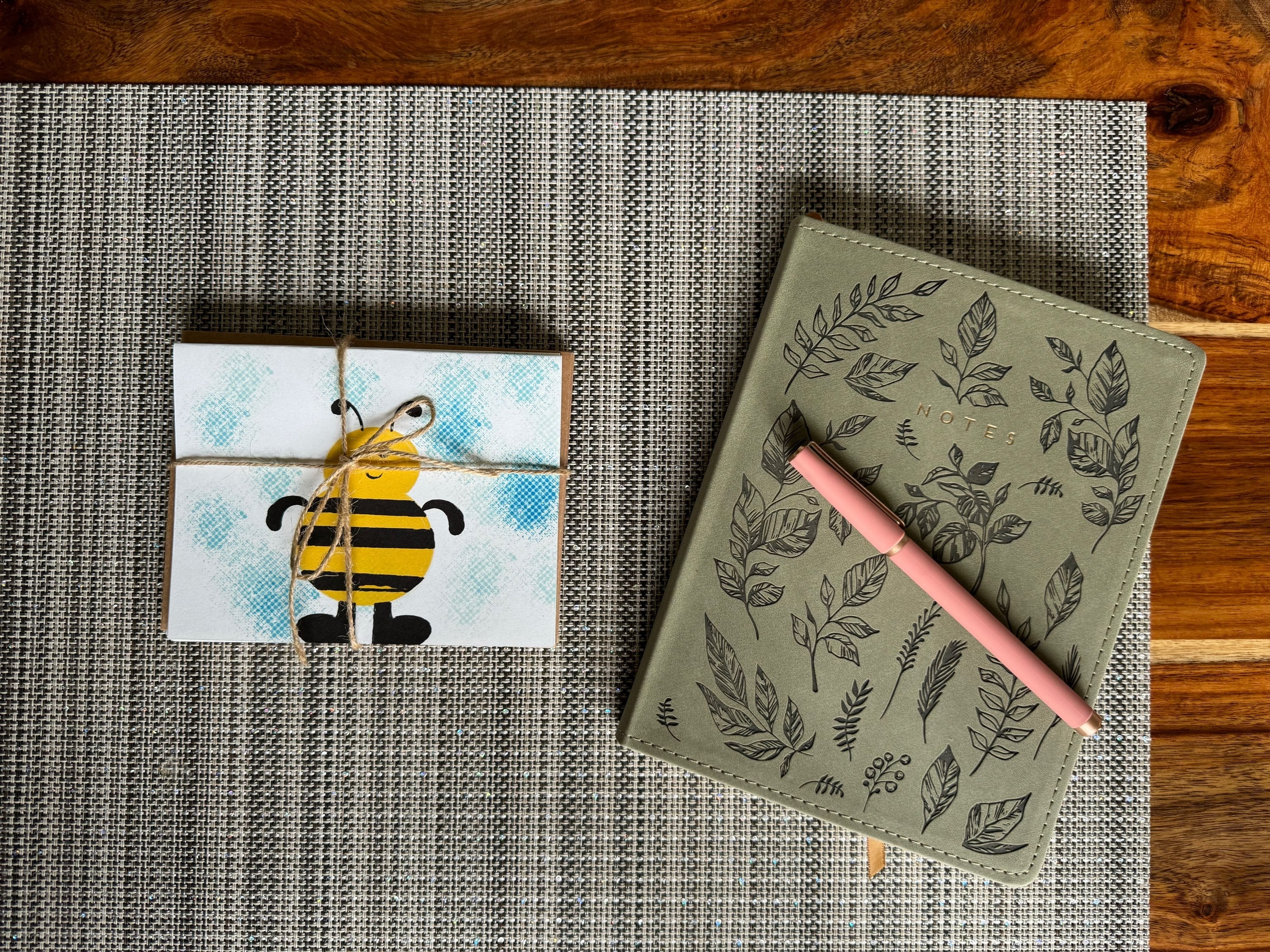 Bumblebee Greeting Card Pack for Spring Custom Designed Blank Cards Set of 6  image 0