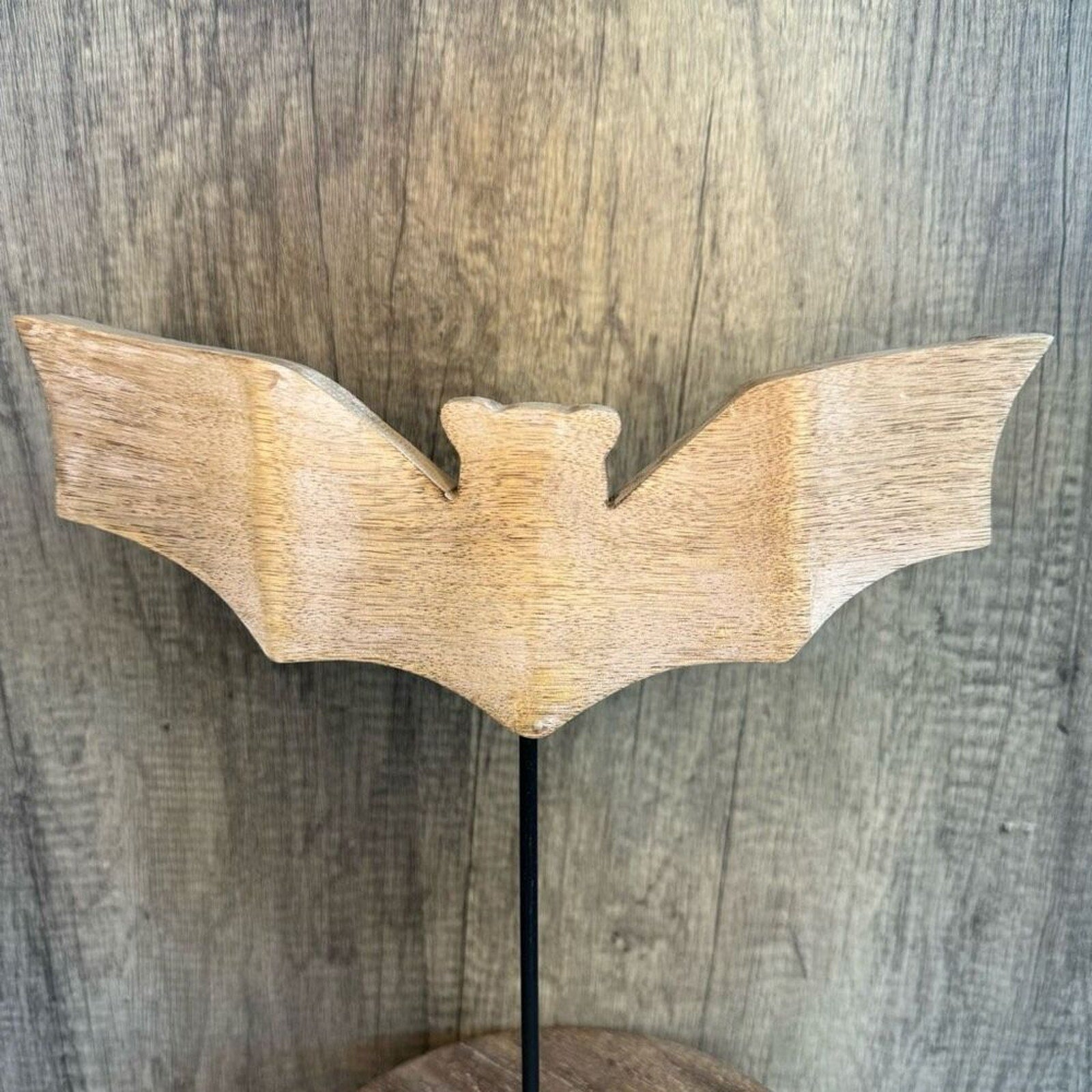 Rustic Halloween Bat Fall Home Decor 12 Inch Wood Bat Halloween FAST SHIP NEW