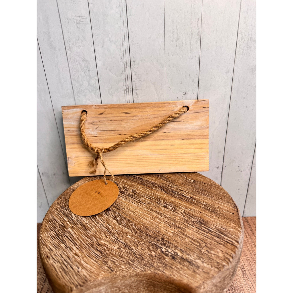 Wood Plaque I Love You Woodburning Art Gift Rustic Wall Hanging NEW!