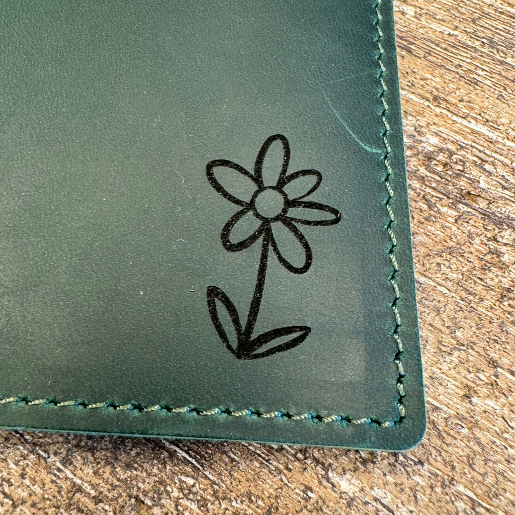 Genuine Leather Passport Holder DARK GREEN Passport Wallet NEW FAST SHIP