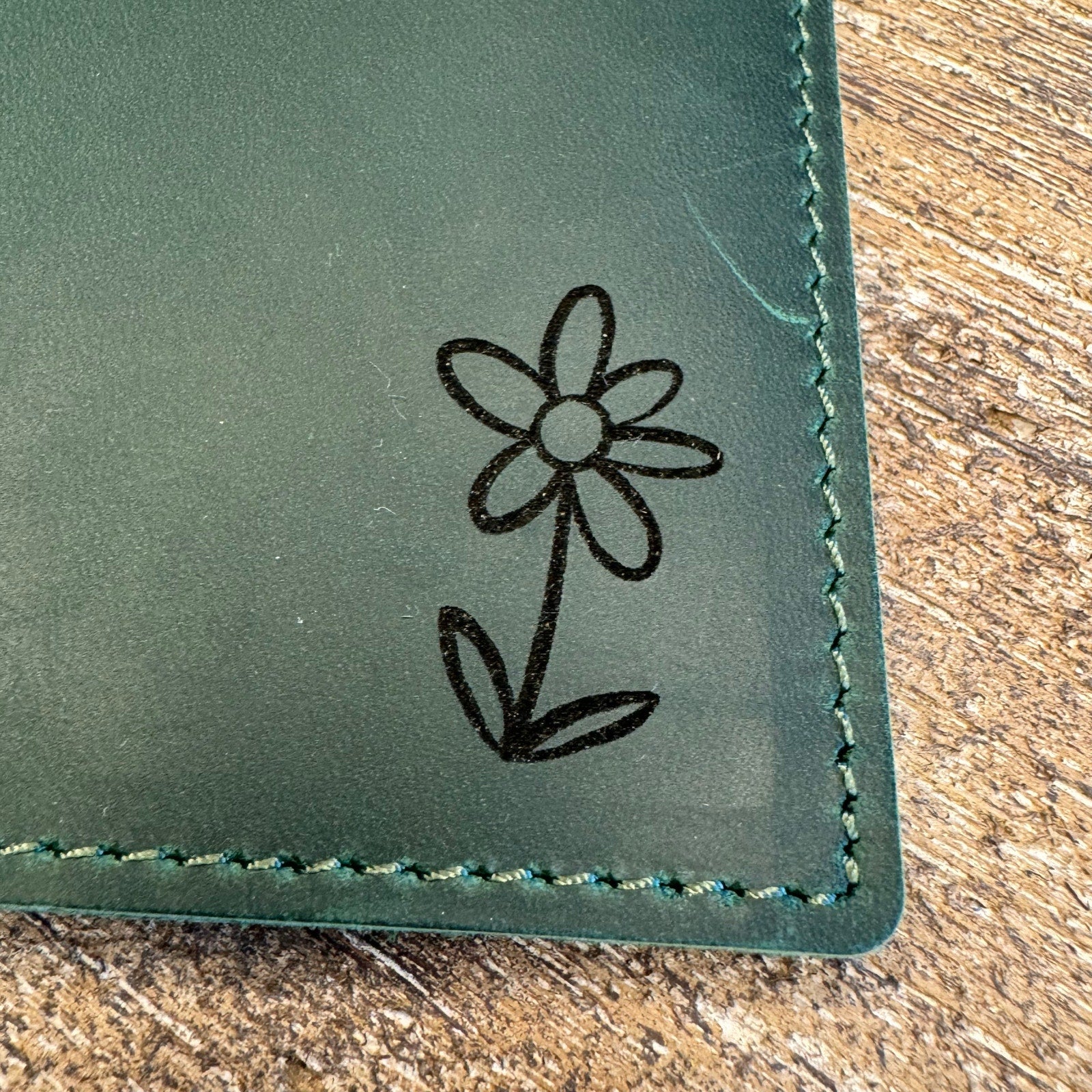 Genuine Leather Passport Holder DARK GREEN Passport Wallet NEW FAST SHIP
