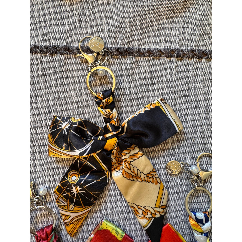 Set of 3 Bow Bag Charms Purse Charm Cute Bow Keychain Purse Accessory