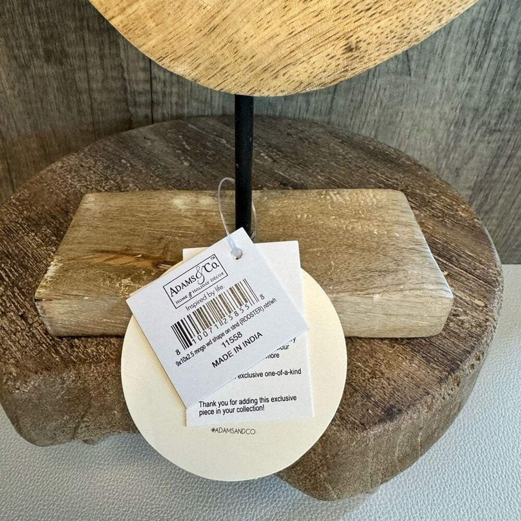 9 inch Rustic Wood Chicken Summer Home Decor Chickens Farmhouse FAST SHIP NEW