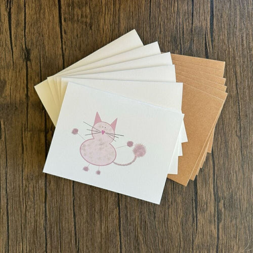 Copied - Greeting Cards Blank Cards for Cat Lover Cards Stationery Handcrafted Kitty Cat