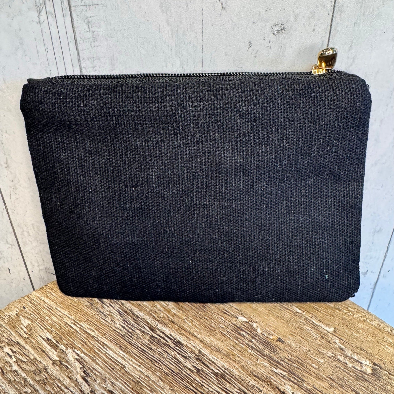 Beaded Coin Purse Black Wallet Cute Butterflies Butterfly Pouch New!  FAST SHIP