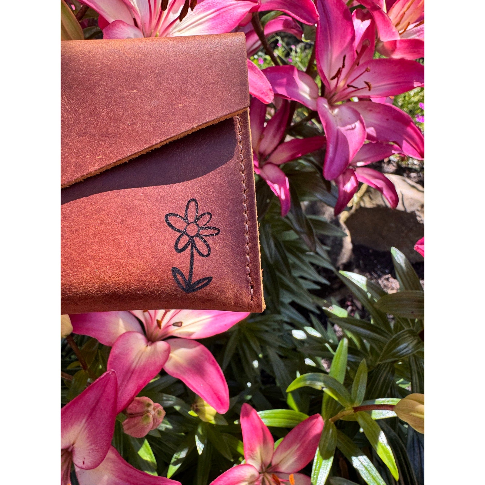 Genuine Leather Wallet  LIGHT BROWN Credit Card Holder Wallet NEW FAST SHIP