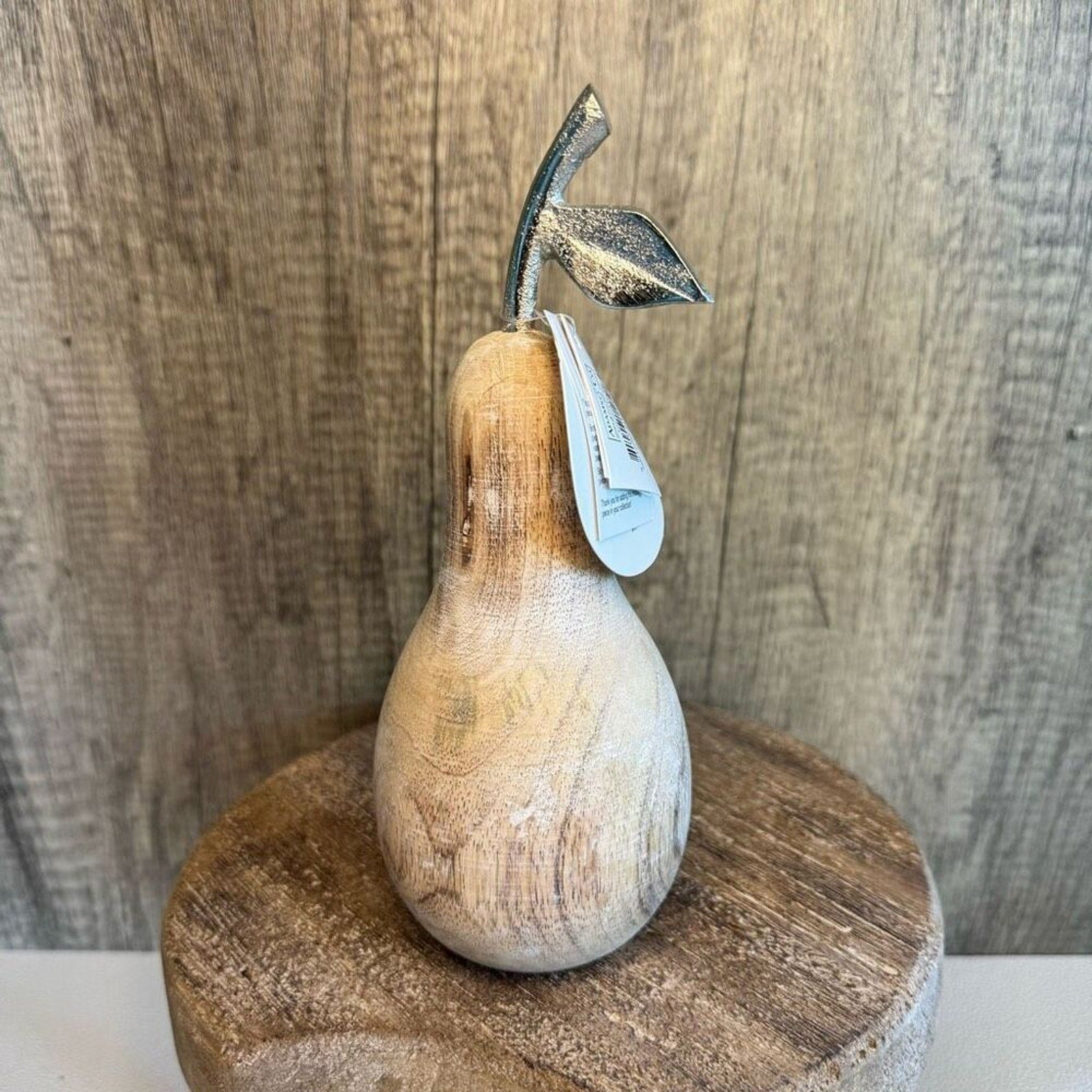 Rustic Wood Pear Summer Home Decor FAST SHIP NEW