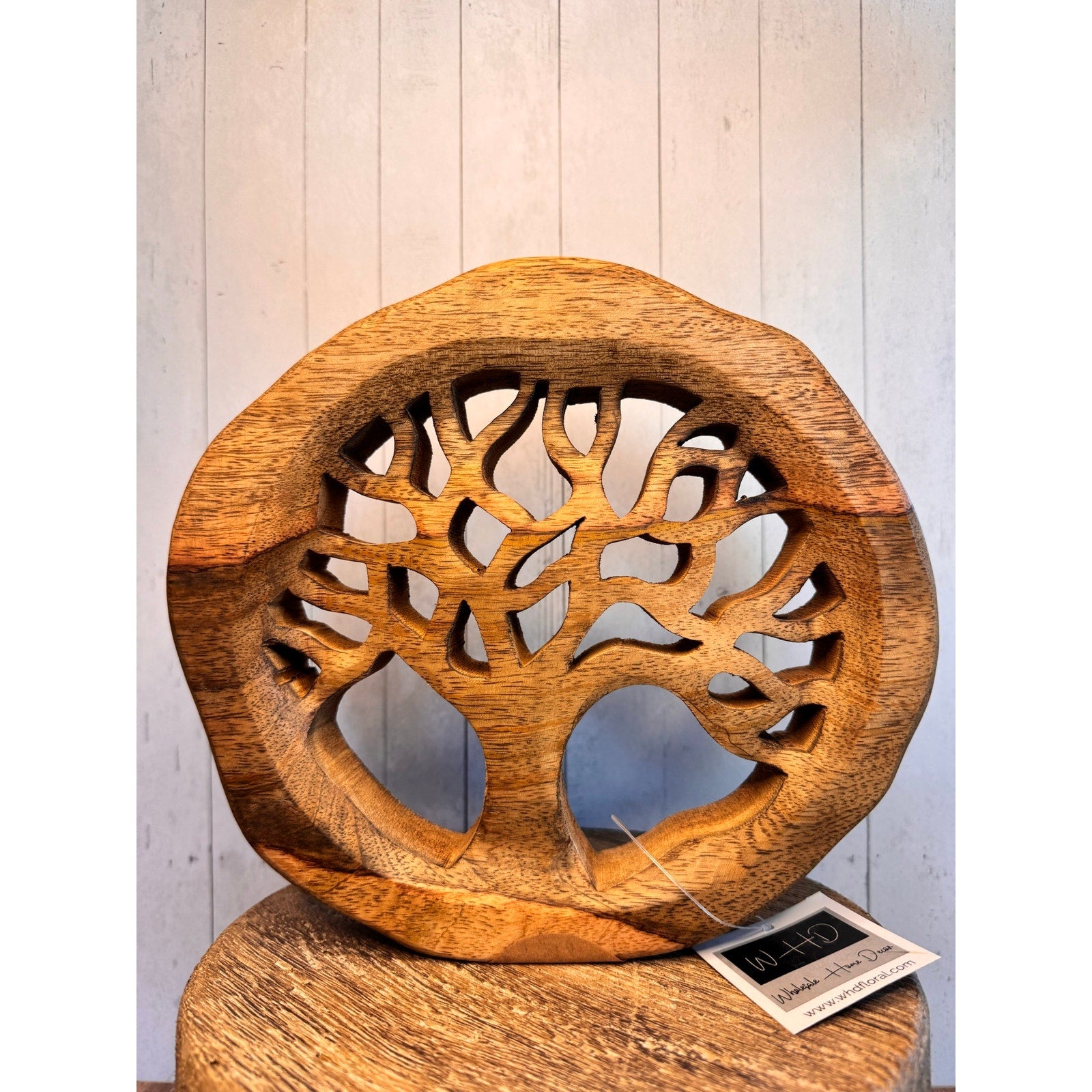Rustic Tree of Life Home Decor Wood Tree Home Decor Tree Sitter NEW FAST SHIP