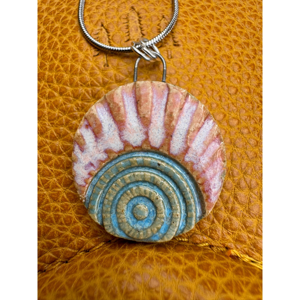 Boho Round Sunburst Pendant Necklace Handcrafted Pendant Necklace Jewelry Oregon