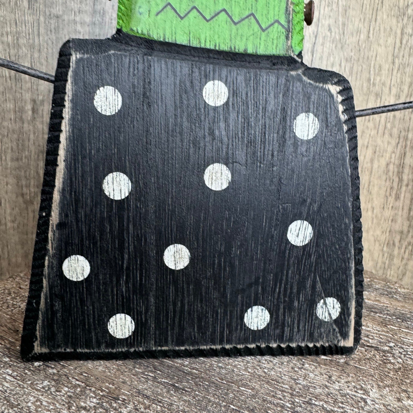 Rustic Halloween Home Decor Sitter Wood Frankenstein Fall Monster FAST SHIP NEW