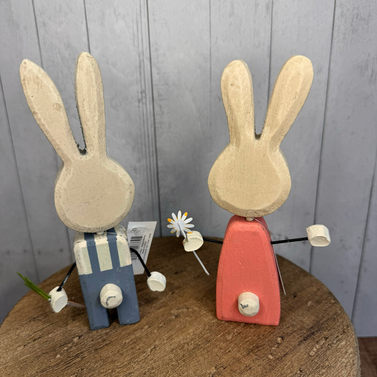 Wood Bunny Sitter Set Skippy Bunny Sunny Tiny Bunny Easter Bunny Home Decor