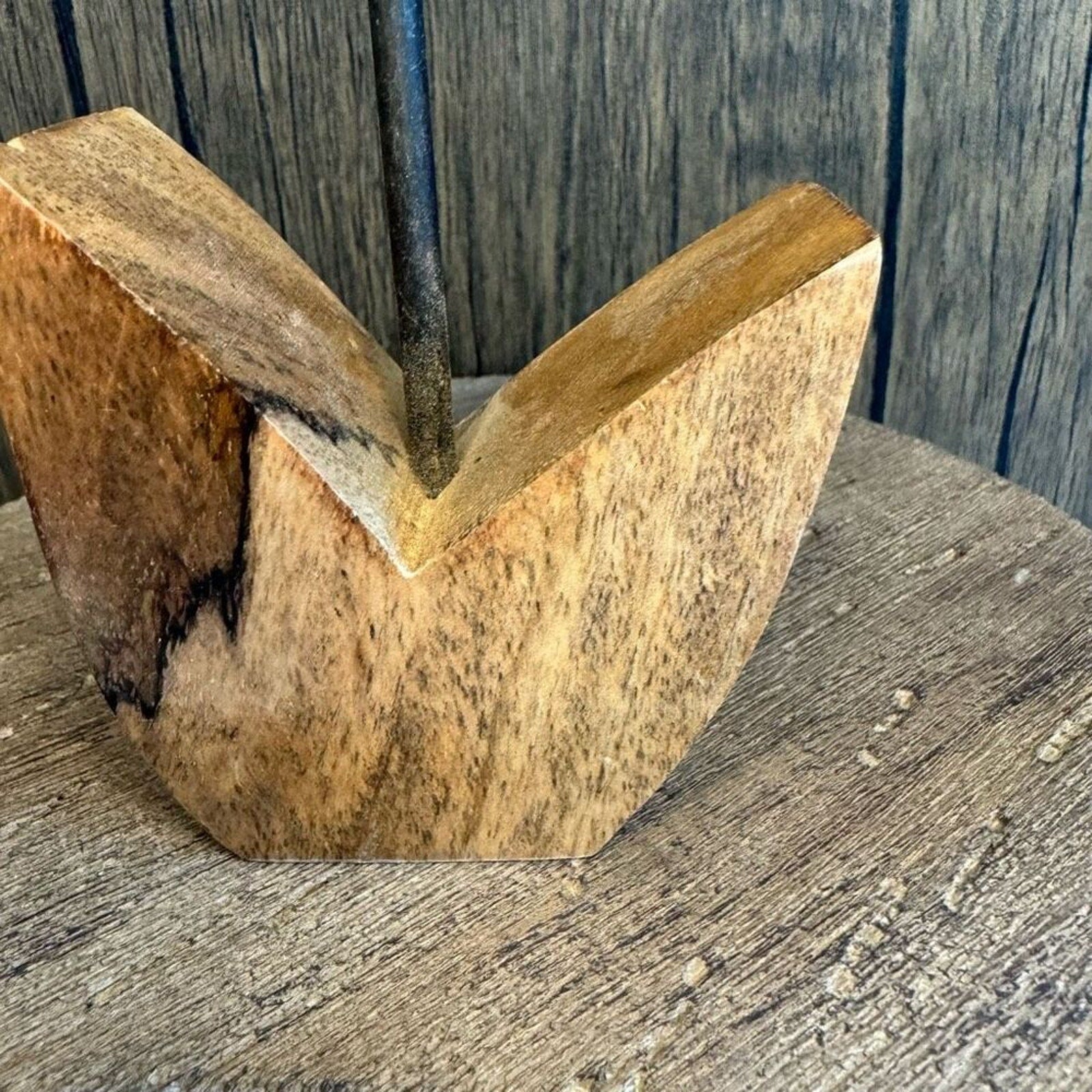 Home Decor Mango Wood SUNFLOWER Sitter NEW FAST SHIP