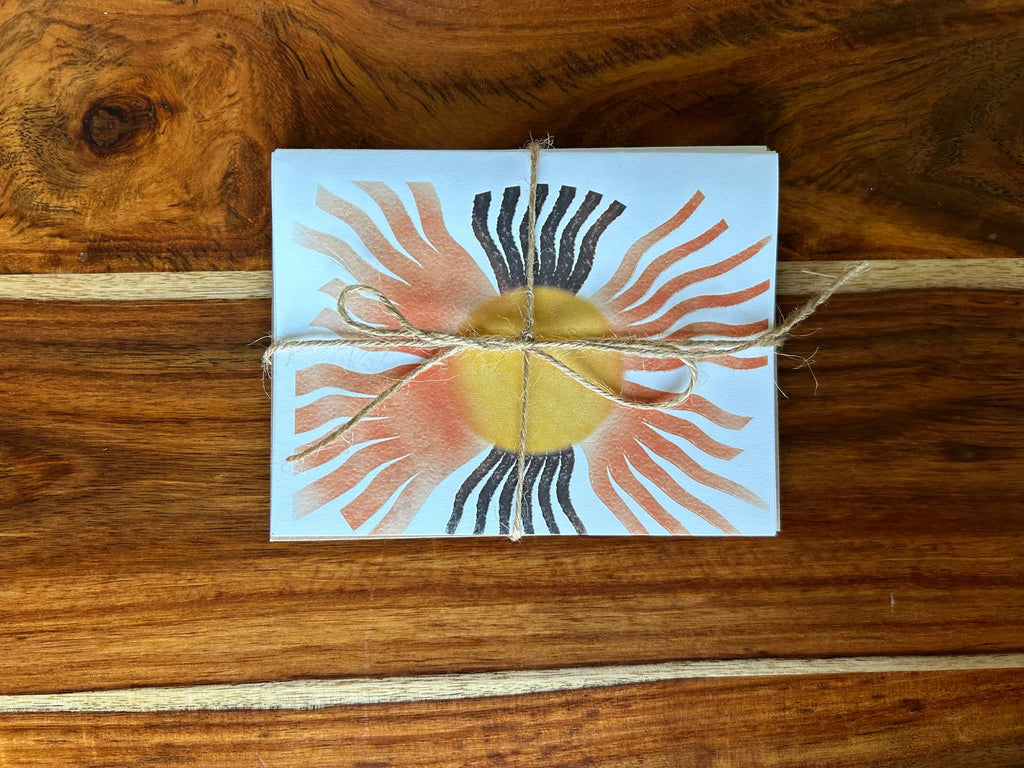 Boho Greeting Card Pack Rustic Home Custom Designed Blank Cards Set of 6  image 2