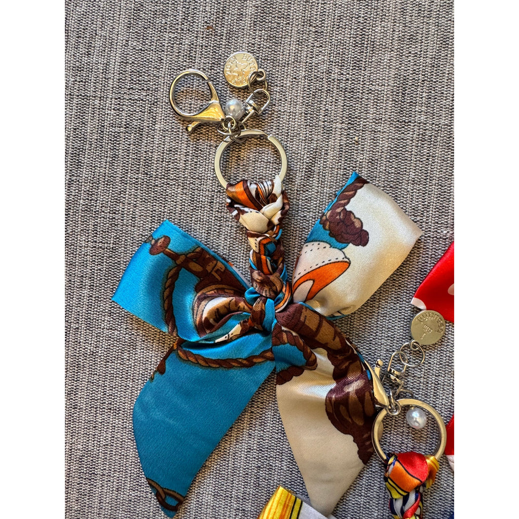 Set of 3 Bow Bag Charms Purse Charm Colorful Bows Keychain Purse Accessory