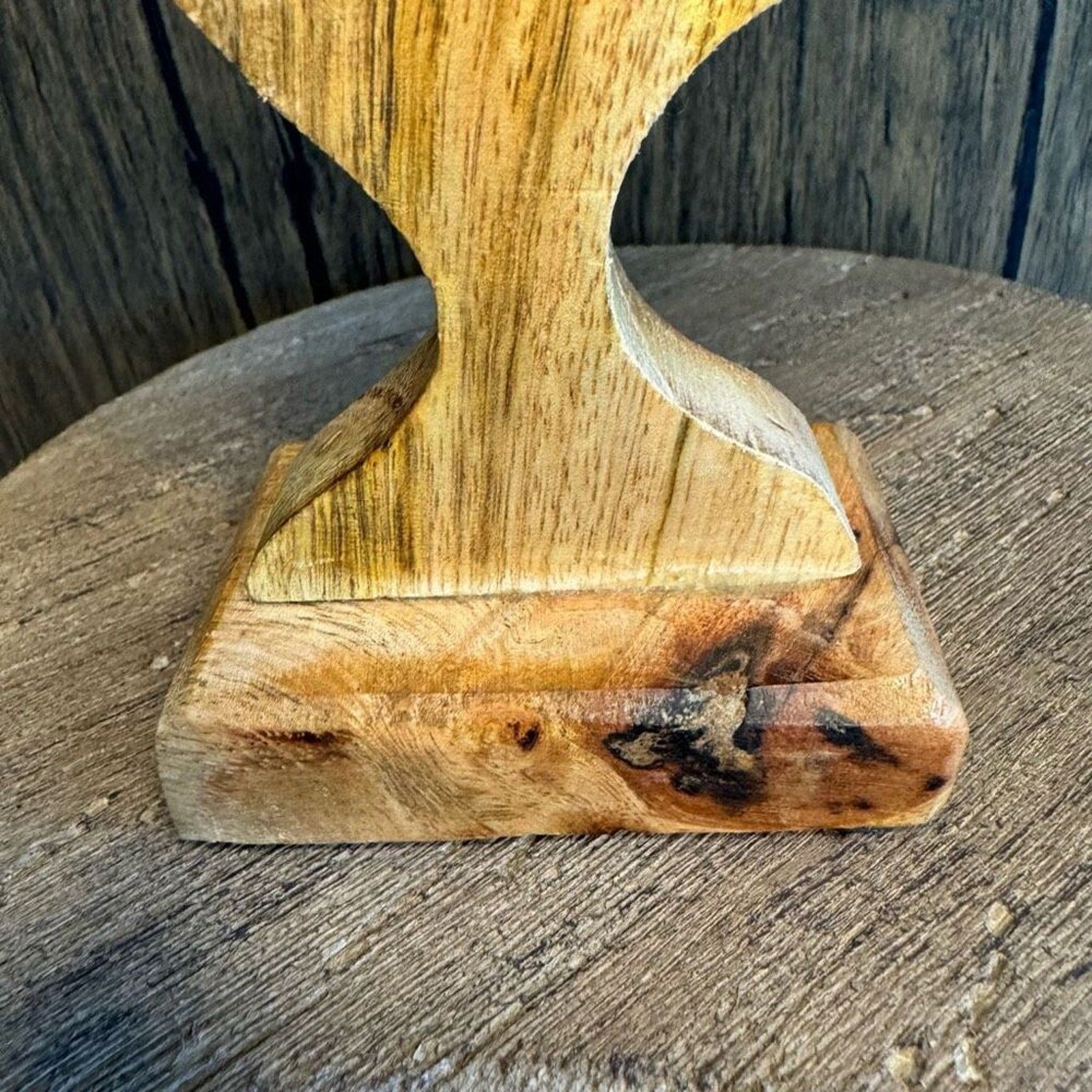 Home Decor Wood Bird Sitter Farm Chicken Decor NEW FAST SHIP
