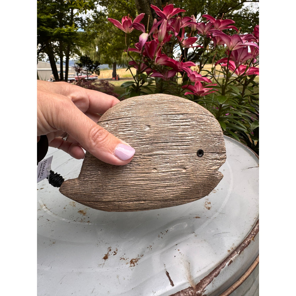 Rustic Mini Whale Sitter Set of 3 Wood Home Decor Beach House FAST SHIP NEW