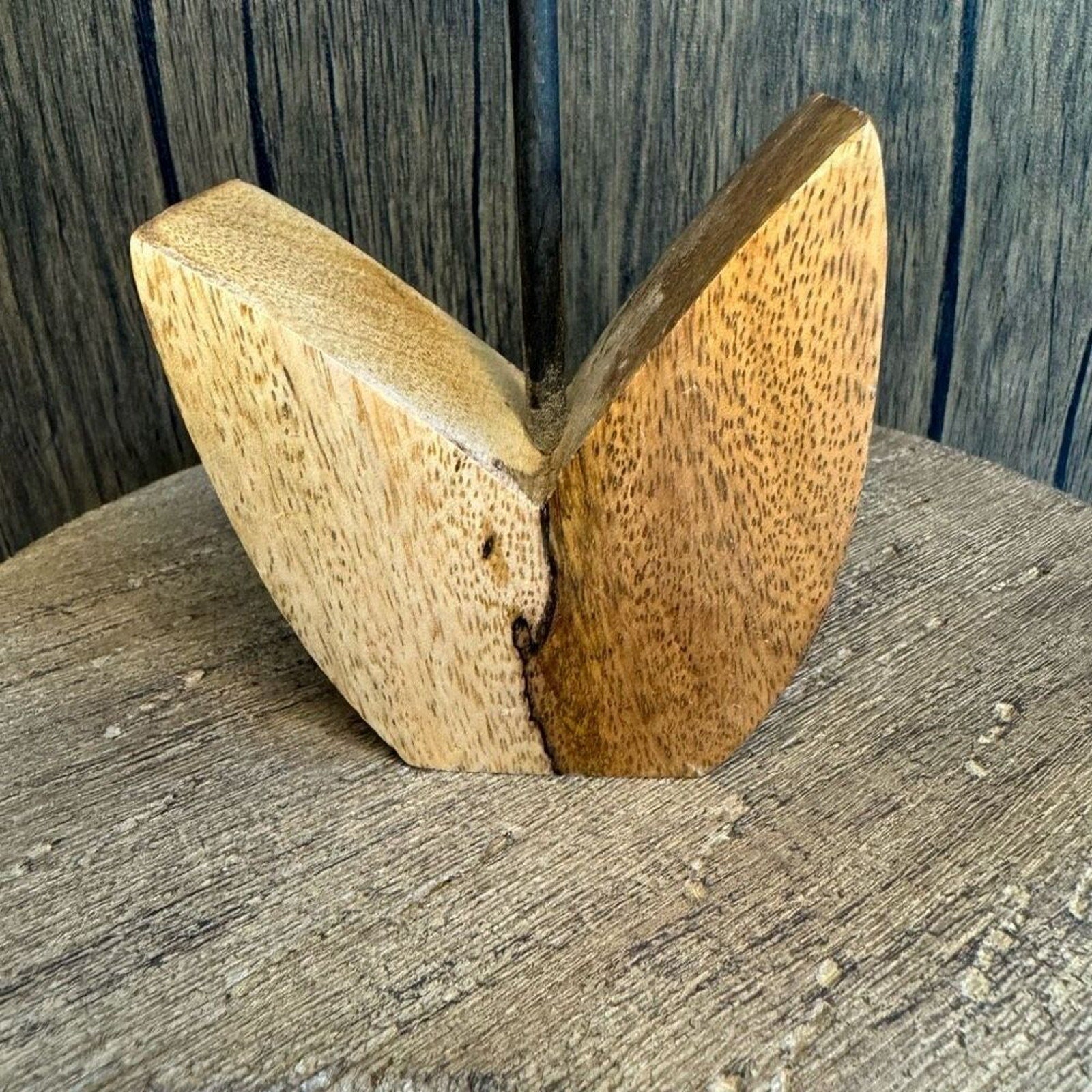 Home Decor Mango Wood SUNFLOWER Sitter NEW FAST SHIP