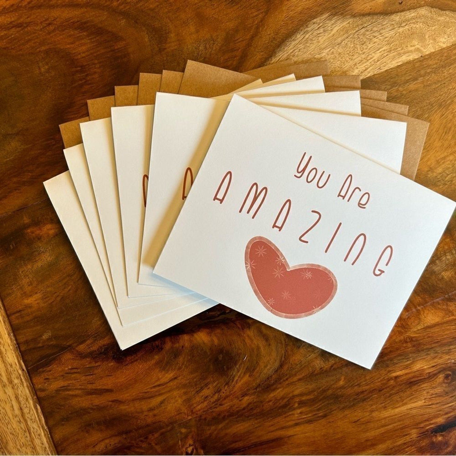 Greeting Cards Love Notes Encouragement Gift for Friend 6 w/Envelopes Custom B…