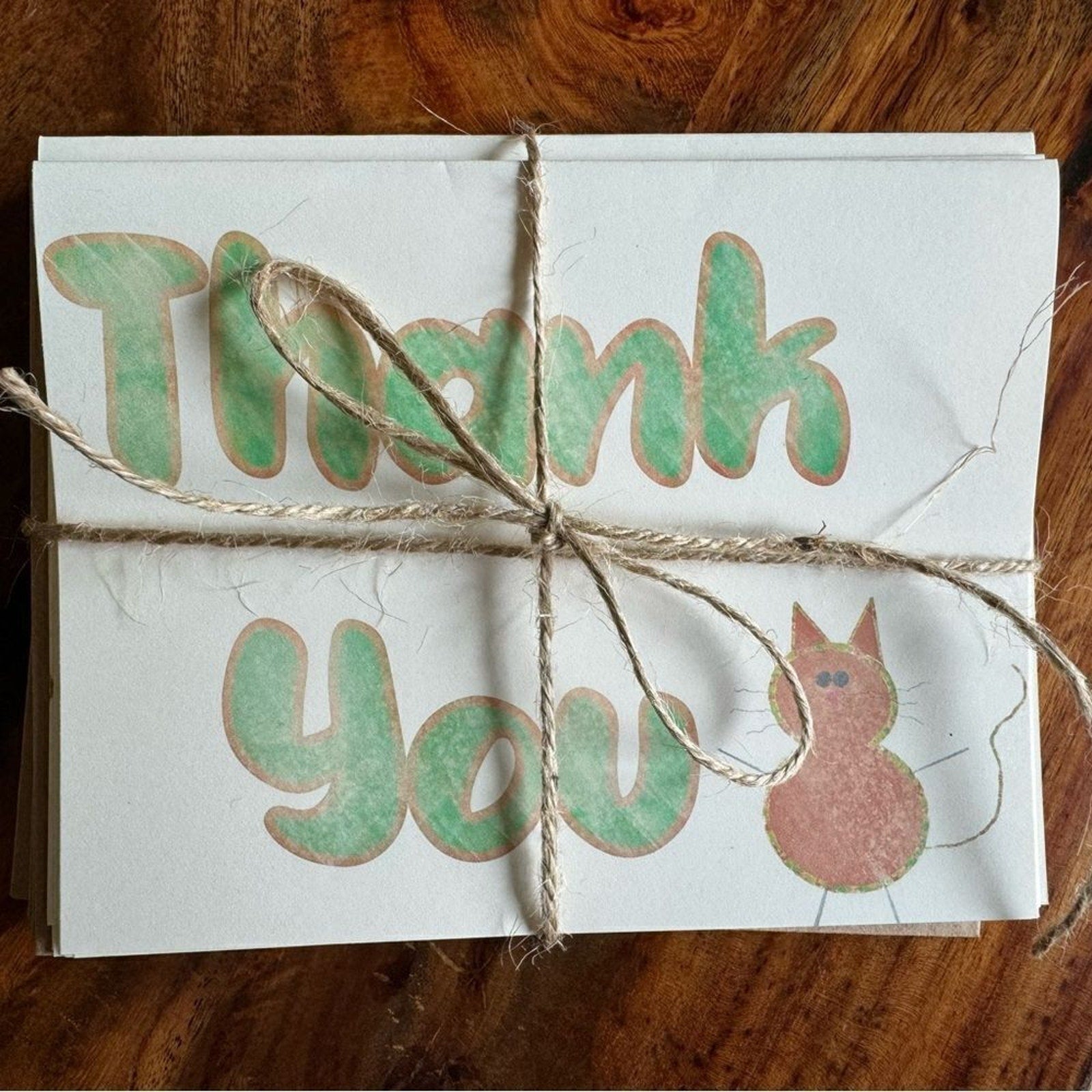 Thank You Cards Greeting Cards Blank Notes for Gift Friends Set of 6 & Envelopes