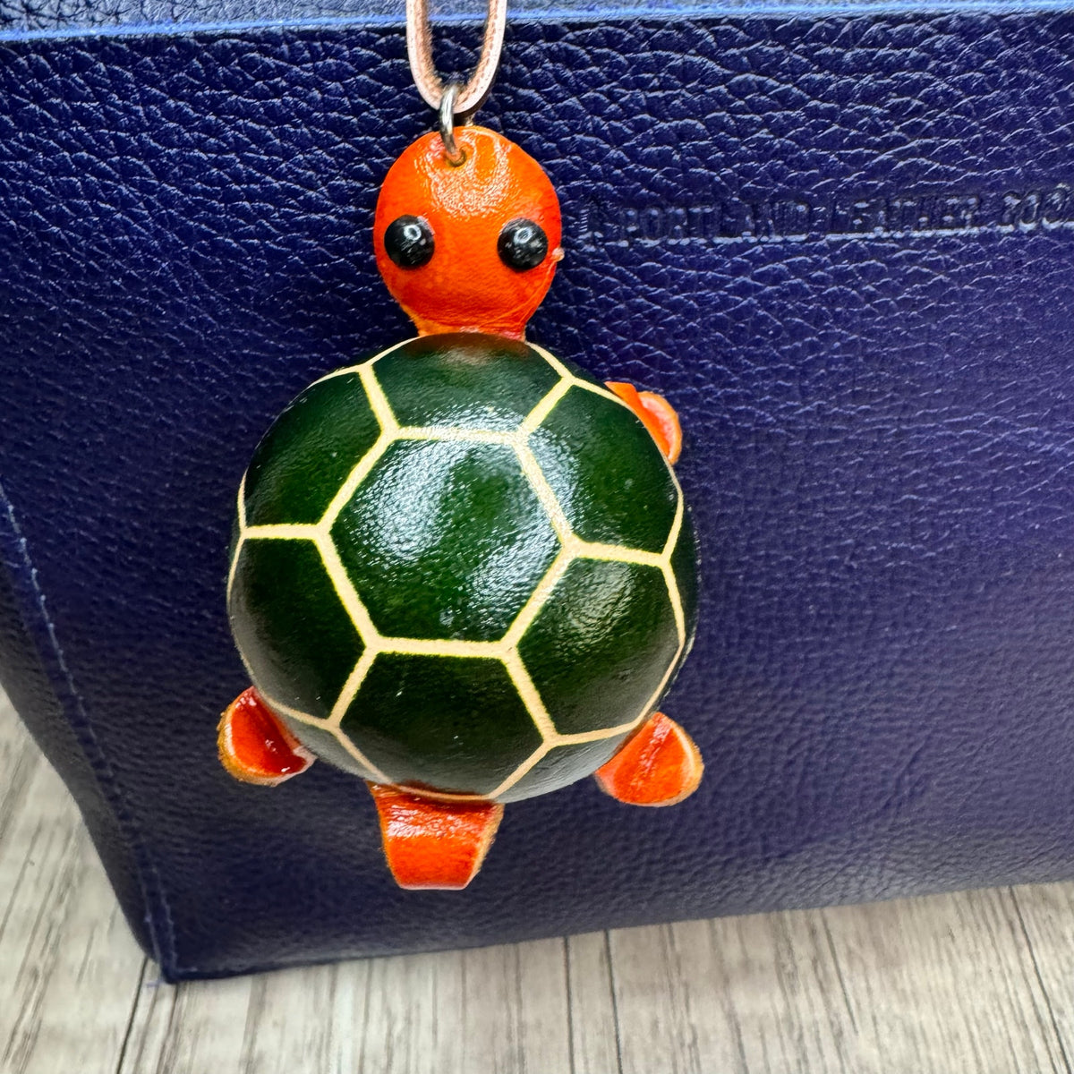 Leather Turtle Bag Charm Genuine Leather Turtle Purse Charm NEW FAST SHIP